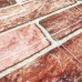 Самоклеющаяся декоративная 3D панель под коричневый екатеринославский кирпич в рулоне 20 м 20000x700x3мм