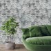 Самоклеющаяся декоративная 3D панель под кирпич серо-синий мрамор 700x770x3мм (218-3)