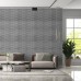 Самоклеющаяся декоративная 3D панель серая кладка в рулоне 19.6 м 19600x700x5мм