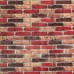 Самоклеющаяся декоративная 3D панель под бежево-красный екатеринославский кирпич 2 мм