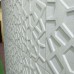 Самоклеюча декоративна 3D панель біла павутинка 700x700x8мм