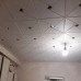 Самоклеюча декоративна 3D панель білий ромб з сріблом