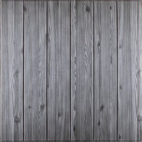 Самоклеющаяся декоративная 3D панель под графитовое дерево 700x700x5мм