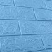 Самоклеющаяся декоративная 3D панель под голубой кирпич 700x770x3мм